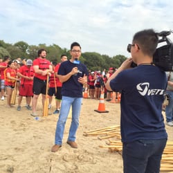 Viet TV here interviewing Asia Time Square for the Dragon Boat Festival