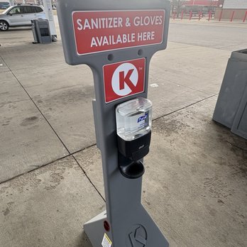 Circle K - Outside hand sanitizer next to gas pumps - Gas Stations Near Me - Bridgeview, Illinois