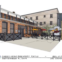 CheezHead Brewing - Open Air Outdoor Beer Garden is beautiful and offers social distancing in the sunshine. Beautiful sunsets and sometimes live music.