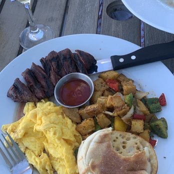 Lighthouse - Steak and eggs plate - Breakfast & Brunch Near Me - Newport Beach, California