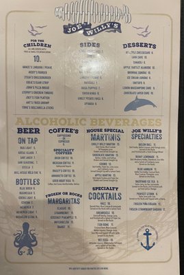 Menu photo 3 Joe Willy's Seafood House Wappingers Falls, NY