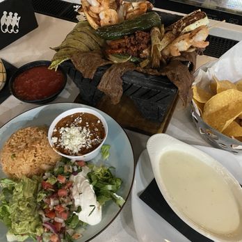 Cielo Azul Mexican Kitchen And Seafood - Molcajete and cheese dip - New Mexican Cuisine Near Me - Jacksonville, Florida