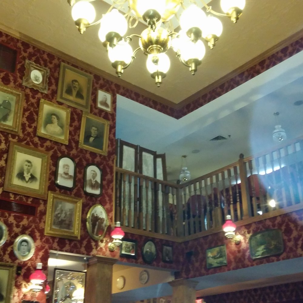 Ruby House Restaurant - Gold Rush Saloon Decor.  Would be really cool to eat upstairs. - American Near Me - Keystone, South Dakota