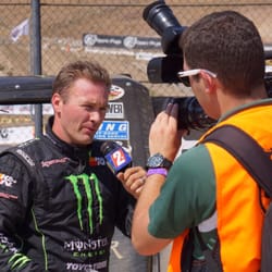 Wild Sports Motorsports - KTVN news channel 2 interviewing winning driver.