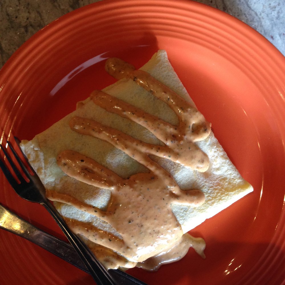 Sweet Eugene's House of Java - Crepe of Wrath - a spicy Central American inspired crepe - Coffee & Tea Near Me - College Station, Texas Sweet Eugene's House of Java - Crepe of Wrath - a spicy Central American inspired crepe - Coffee & Tea Near Me - College Station, Texas