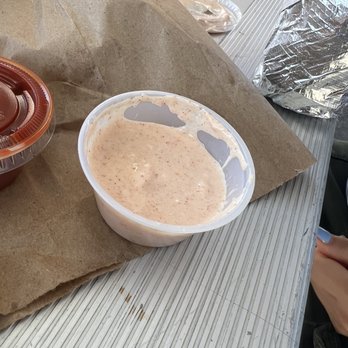 Rumi Kabob - sauce - Food Trucks Near Me - Vallejo, California