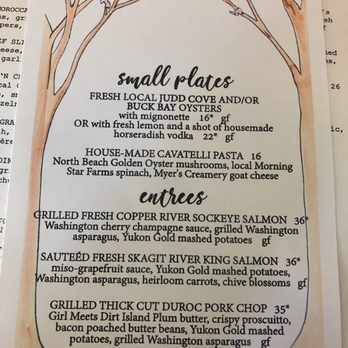 New Leaf Cafe - Small plates and specials menu-June 10, 2019 - New American Near Me - Eastsound, Washington