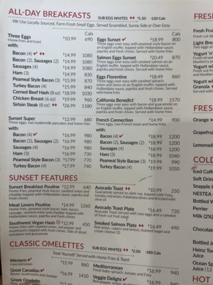 Menu photo 1 Sunset Grill Calgary, AB