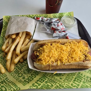 Tom's #1 - Chilie Cheese Hot Dog Combo - Burgers Near Me - Ontario, California