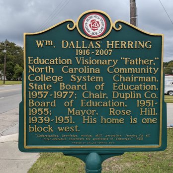 William Dallas Herring - William Dallas Herring Historical Marker, Rose Hill NC - Landmarks & Historical Buildings Near Me - Rose Hill, North Carolina William Dallas Herring - William Dallas Herring Historical Marker, Rose Hill NC - Landmarks & Historical Buildings Near Me - Rose Hill, North Carolina