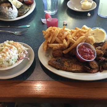 McElroy's Harbor House - Blackened fish, shrimp, cole slaw, and fries. - Seafood Near Me - Biloxi, Mississippi McElroy's Harbor House - Blackened fish, shrimp, cole slaw, and fries. - Seafood Near Me - Biloxi, Mississippi
