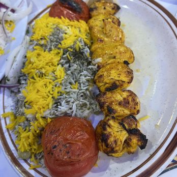 Noon O Kabab - Chicken kebab with dill rice - Persian/Iranian Near Me - Chicago, Illinois Noon O Kabab - Chicken kebab with dill rice - Persian/Iranian Near Me - Chicago, Illinois