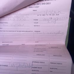 Liberty Motor Sports & Radiators - Proof liberty said he will rip you off and mess your bike up