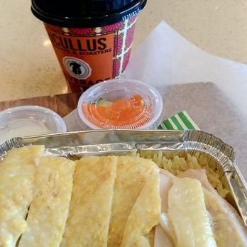 Lucullus Bakers & Roasters - Chicken in Hoi Nan style on ginger and lemon grass steam rice $8.75 - Coffee Roasteries Near Me - Markham, Ontario