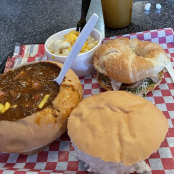 Bison Witches Bar & Deli - Chili Bread Bowl, Mac and cheese, and the CAD sandwich - Pubs Near Me - Norman, Oklahoma