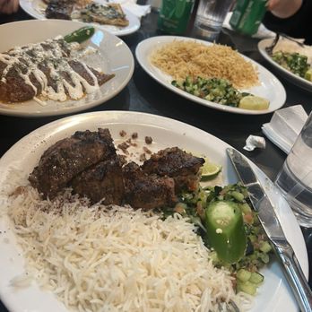 DeAfghanan Cuisine - Teka Kabob(Beef) & Bodinjon Borani (Vegetarian) - Afghan Near Me - Fremont, California DeAfghanan Cuisine - Teka Kabob(Beef) & Bodinjon Borani (Vegetarian) - Afghan Near Me - Fremont, California
