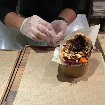 Brassica - Brisket and Hummus Meal in progress - Mediterranean Near Me - Shaker Heights, Ohio Brassica - Brisket and Hummus Meal in progress - Mediterranean Near Me - Shaker Heights, Ohio