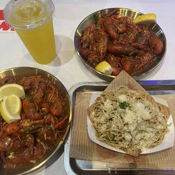 Wing Bros - Crawfish and garlic noodles - Chicken Wings Near Me - Brentwood, California Wing Bros - Crawfish and garlic noodles - Chicken Wings Near Me - Brentwood, California