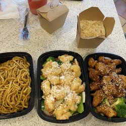 China Island - P8. Coconut Shrimp P2. Sesame Chicken F9. Lo Mein