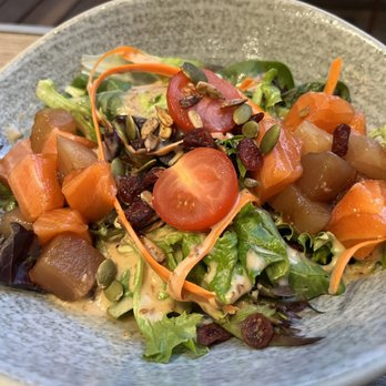 Tendon Kohaku - Sashimi salad - Japanese Near Me - Vancouver, British Columbia Tendon Kohaku - Sashimi salad - Japanese Near Me - Vancouver, British Columbia