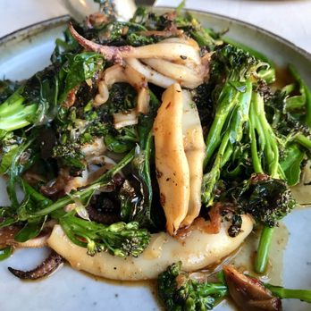 The Morris - Charred broccoli and squid - New American Near Me - San Francisco, California