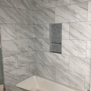 Quality Tile Install - Shower with soap niche - Tiling Near Me