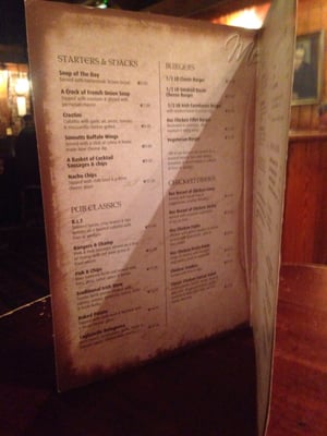 Menu photo 2 Sinnotts Dublin, D
