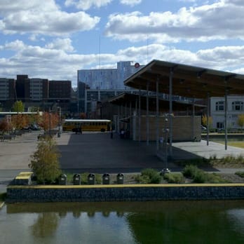 Railroad Park - The main pavilion from the bridge over the rain waterfall - Parks Near Me - Birmingham, Alabama