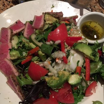 BJ's Restaurant & Brewhouse - My sad ahi salad :( - Pizza Near Me - Brea, California BJ's Restaurant & Brewhouse - My sad ahi salad :( - Pizza Near Me - Brea, California