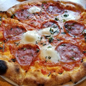 Nook - Margherita pizza (added pepperoni) - Italian Near Me - Vancouver, British Columbia