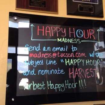 Harvest - Awesome Hora Feliz here! - New American Near Me - Oro Valley, Arizona Harvest - Awesome Hora Feliz here! - New American Near Me - Oro Valley, Arizona
