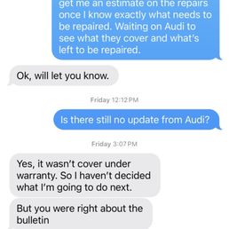 Text message between the sales rep manny from century auto Text message between the sales rep manny from century auto