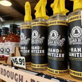 Grand River Brewery - Jackson - Even down to sanitizer! They've got it all. - American Near Me - Jackson, Michigan Grand River Brewery - Jackson - Even down to sanitizer! They've got it all. - American Near Me - Jackson, Michigan