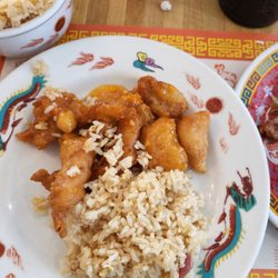Chen's Chinese Restaurant - Orange flavored Chicken, Fried Rice