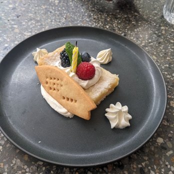 Deck. - Birthday Dessert: lemon bar - Hawaiian Near Me - Honolulu, Hawaii