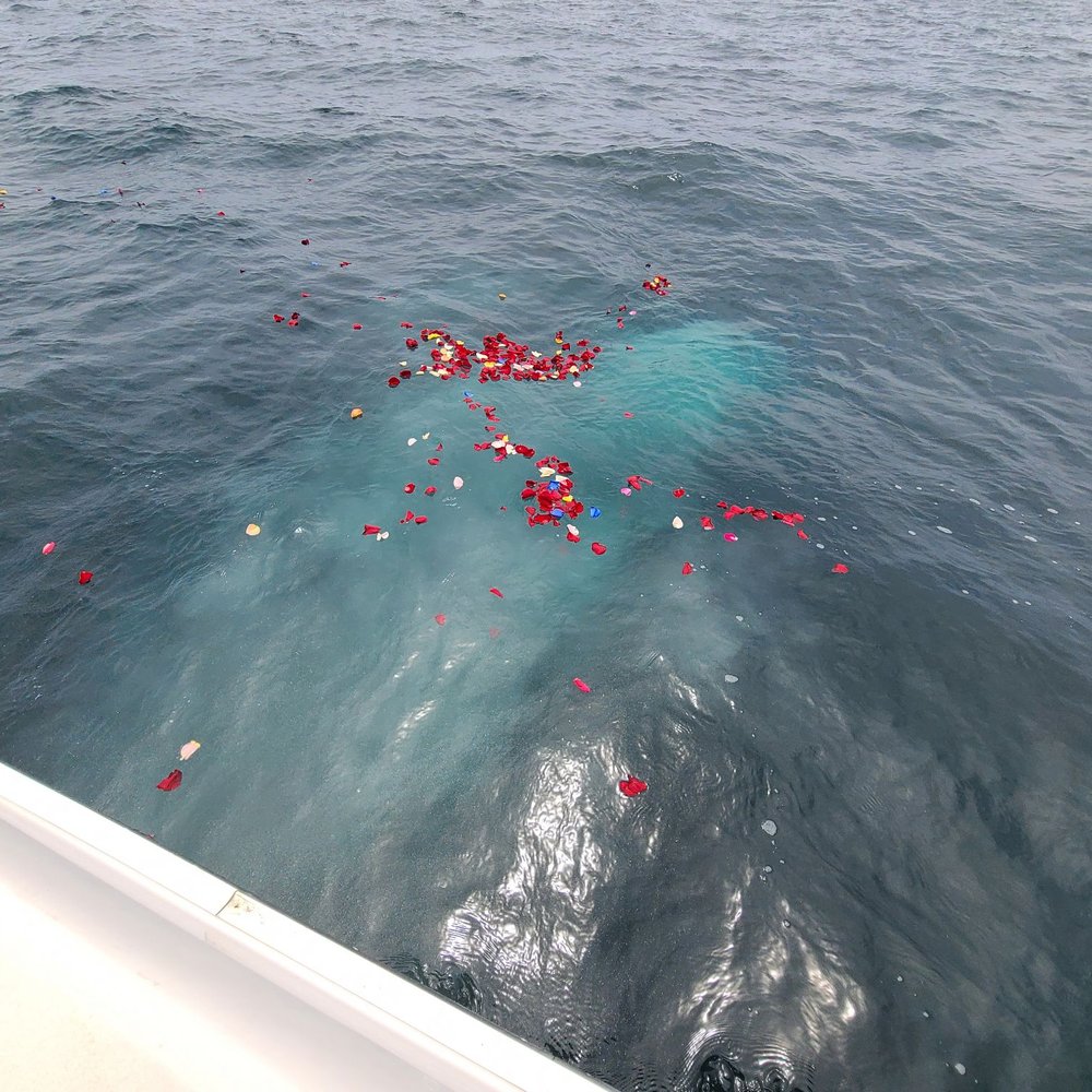 Burials At Sea By Captain Johnnie Lee - Rose petals - Funeral Services & Cemeteries Near Me - Long Beach, California Burials At Sea By Captain Johnnie Lee - Rose petals - Funeral Services & Cemeteries Near Me - Long Beach, California