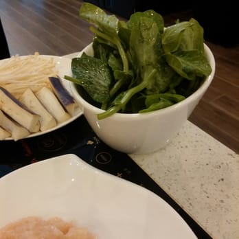 IPOT - Pea sprouts, eggplant, enoki - Hot Pot Near Me - San Francisco, California