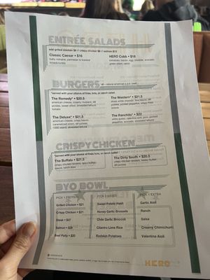 Menu photo 1 Hero by HG Dallas, TX Menu photo 1 Hero by HG Dallas, TX