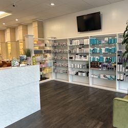 Acure Salon - Product wall / partial reception