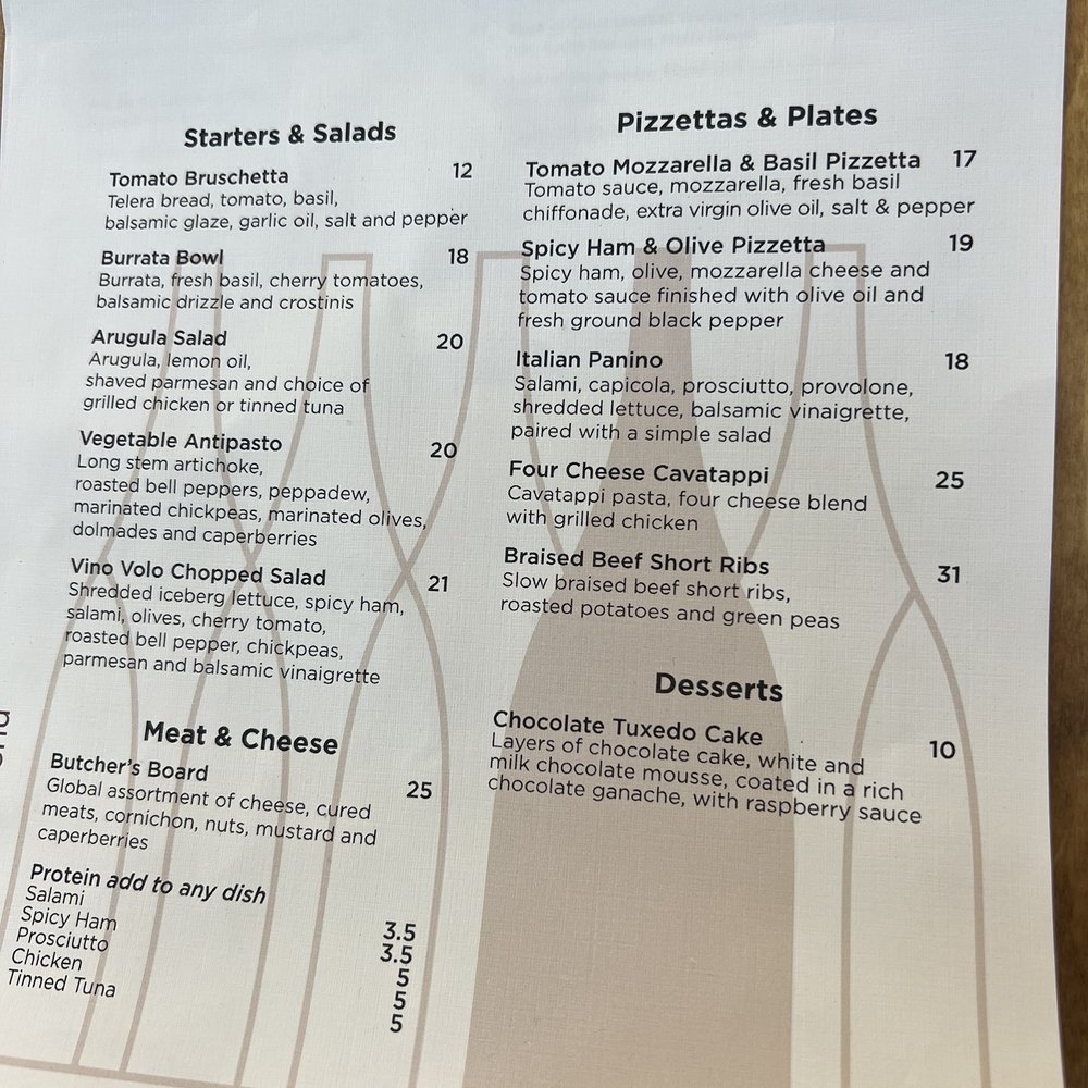Vino Volo - Menu - Wine Bars Near Me - Saint Paul, Minnesota