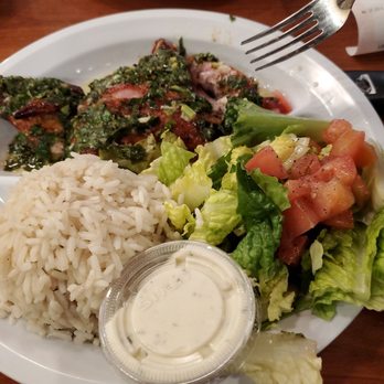 Chicken Maison - Lemon Basil quarter chicken w/rice and salad. - Middle Eastern Near Me - Redondo Beach, California