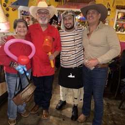 Friends enjoying a photo opportunity with El Chavo! Friends enjoying a photo opportunity with El Chavo!