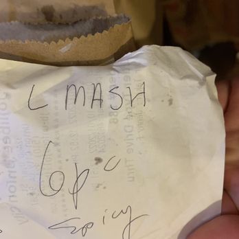 Jollibee - Back of the receipt taped to the bag - Fast Food Near Me - Union City, California Jollibee - Back of the receipt taped to the bag - Fast Food Near Me - Union City, California