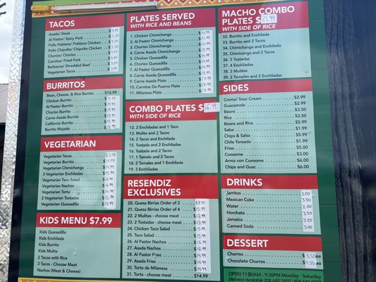 Menu photo 6 Taqueria Resendiz West Yellowstone, MT