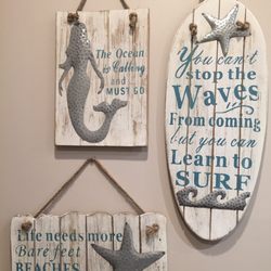Curated home - Wall decor for your beach home!
