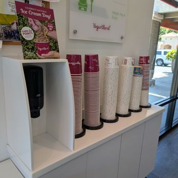 Yogurtland - Stacks of bowls on National Ice Cream Day - Ice Cream & Frozen Yogurt Near Me - Paramount, California