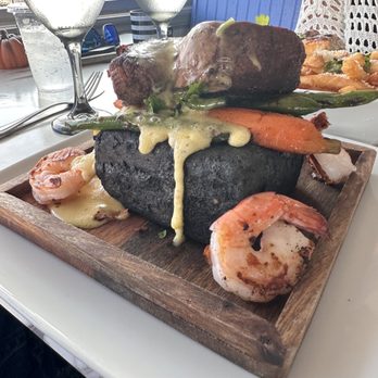 Sylver Spoon - Salt Cube Fillet and added Shrimp - Dinner Theater Near Me - New Braunfels, Texas Sylver Spoon - Salt Cube Fillet and added Shrimp - Dinner Theater Near Me - New Braunfels, Texas