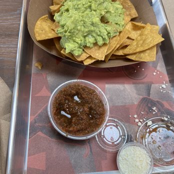 Loqui - Chips and guac with side of salsa and cotija cheese - Mexican Near Me - Studio City, California Loqui - Chips and guac with side of salsa and cotija cheese - Mexican Near Me - Studio City, California