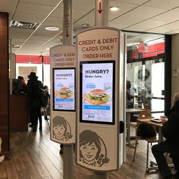 Wendy's - Save time by ordering from the kiosk - Burgers Near Me - New York, New York Wendy's - Save time by ordering from the kiosk - Burgers Near Me - New York, New York