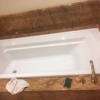 One Source Plumbing and Rooter - Replace old jacuzzi with New drop in tub with gold trim and faucet - Plumbing Near Me - San Francisco, California One Source Plumbing and Rooter - Replace old jacuzzi with New drop in tub with gold trim and faucet - Plumbing Near Me - San Francisco, California